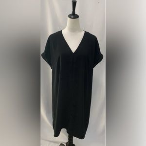 A New Day Black V Neck Dress